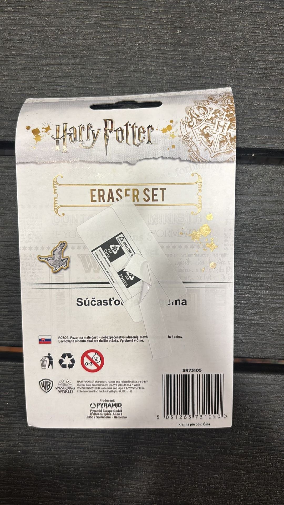 Set Gomme Da Cancellare 5Pz Harry Potter Hogwarts Crests - Sr73105 Set Gomme Da Cancellare 5Pz Harry Potter Hogwarts Crests - Sr73105